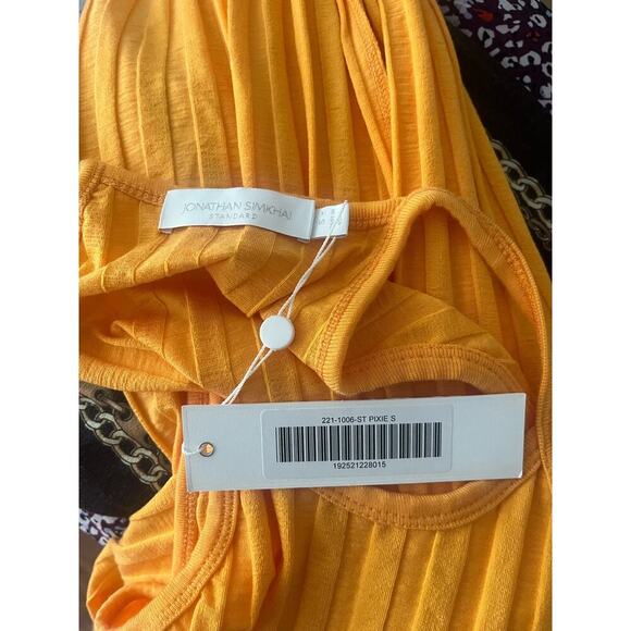 NWT Jonathan Simkhai Megan Dress - Tangerine - Small - Picture 6 of 6